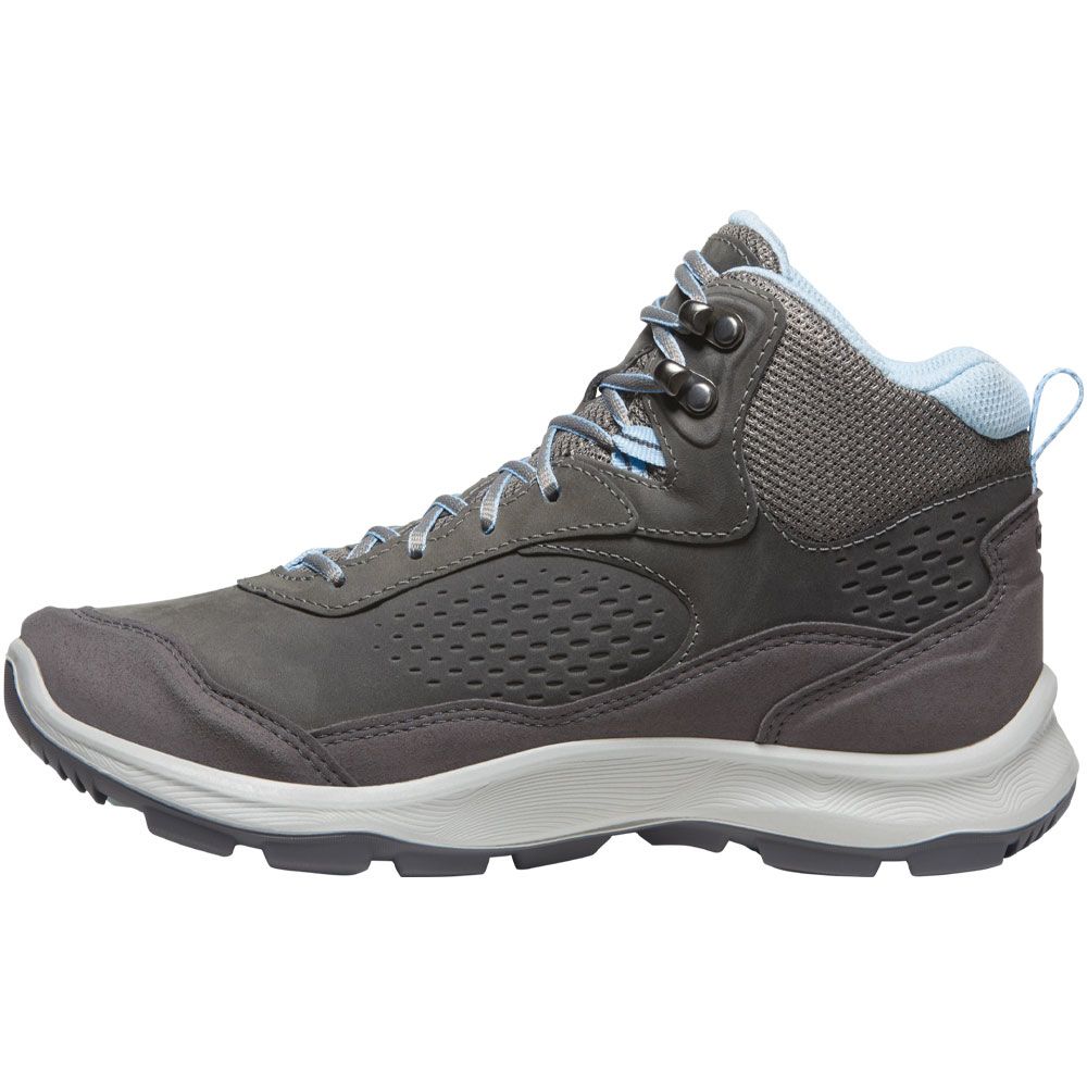 KEEN Terradora Explorer Wp Hiking Boots - Womens Steel Grey Clear Sky Back View