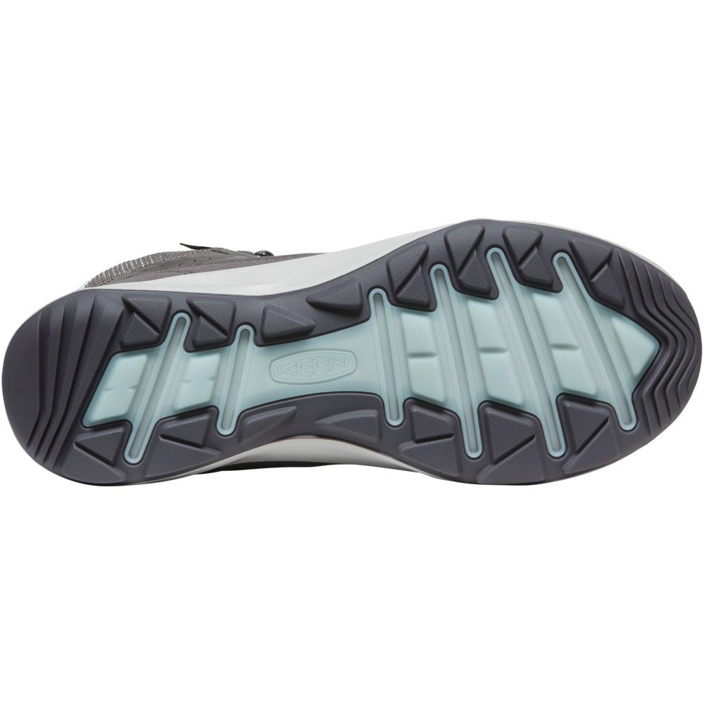 KEEN Terradora Explorer Wp Hiking Boots - Womens Steel Grey Clear Sky Sole View