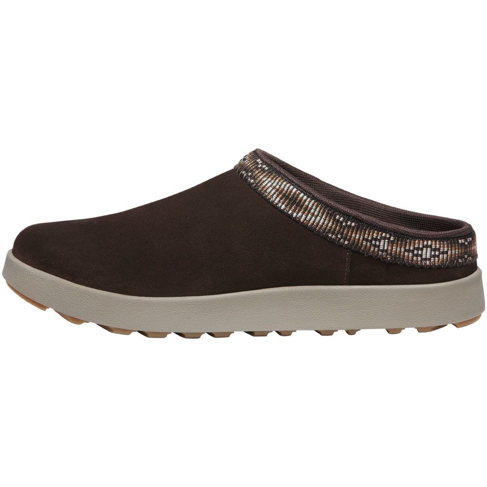 KEEN Elle Mule Suede Slip on Casual Shoes - Womens Andorra Birch Back View