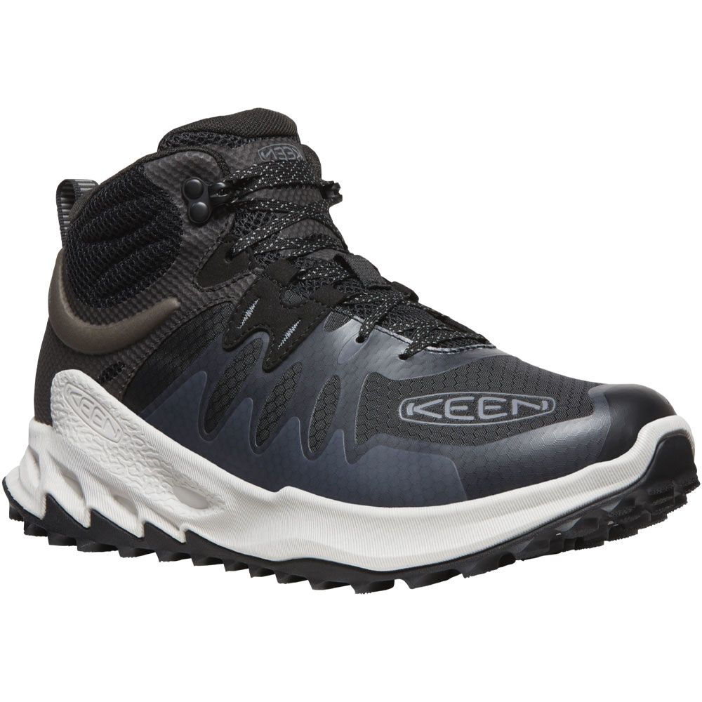 KEEN Zionic Waterproof Hiking Boots - Mens Black Steel Grey