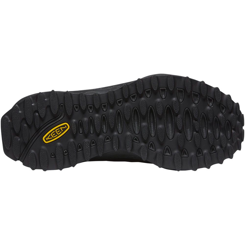 KEEN Zionic Waterproof Hiking Shoes - Womens Black Black Sole View
