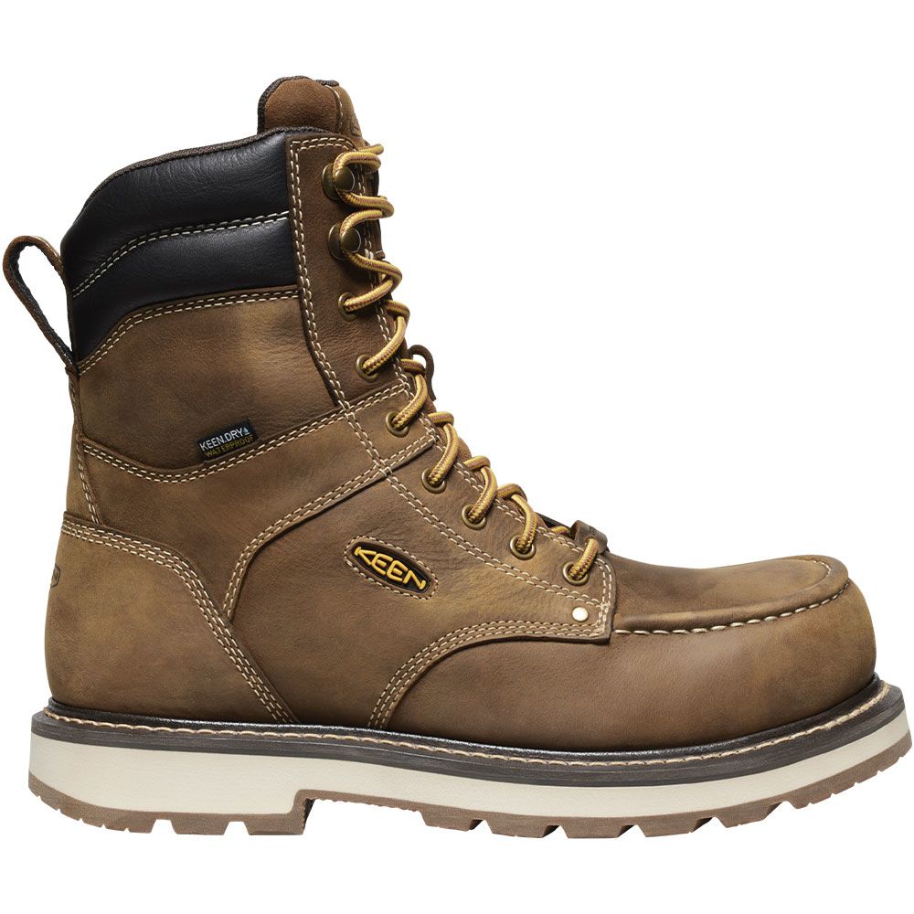 KEEN Utility Cincinnati 8" WP CF Composite Toe Work Boots - Mens Belgian Sandshell