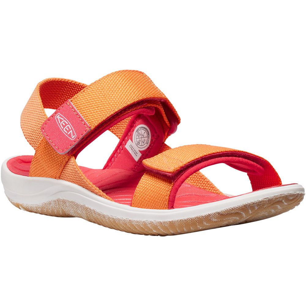 KEEN Elle Big Kids Outdoor Sandals - Boys | Girls Tangerine Cayenne