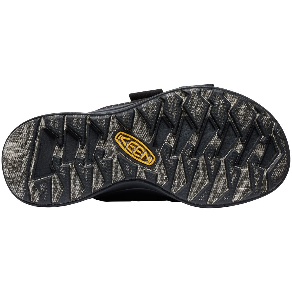 KEEN Elle Sport Slide Sandals - Womens Black Black Sole View