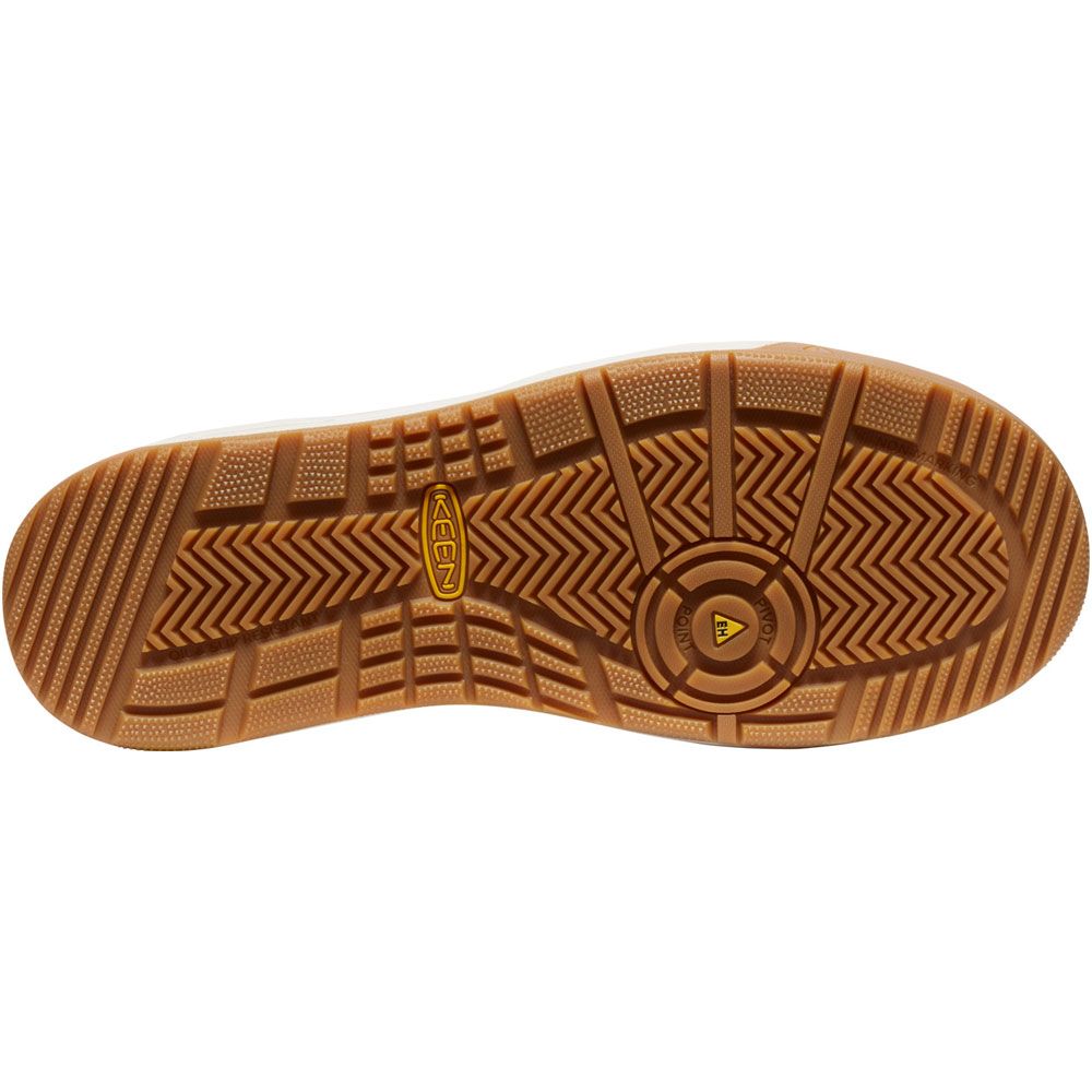 KEEN Kenton Shoe Ct Composite Toe Work Shoes - Mens Brindle Gum Sole View