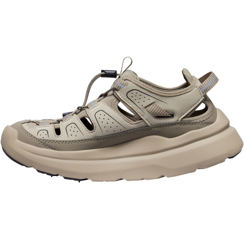 KEEN Wk450 Sandal Outdoor Sandals - Womens Plaza Taupe Black Back View