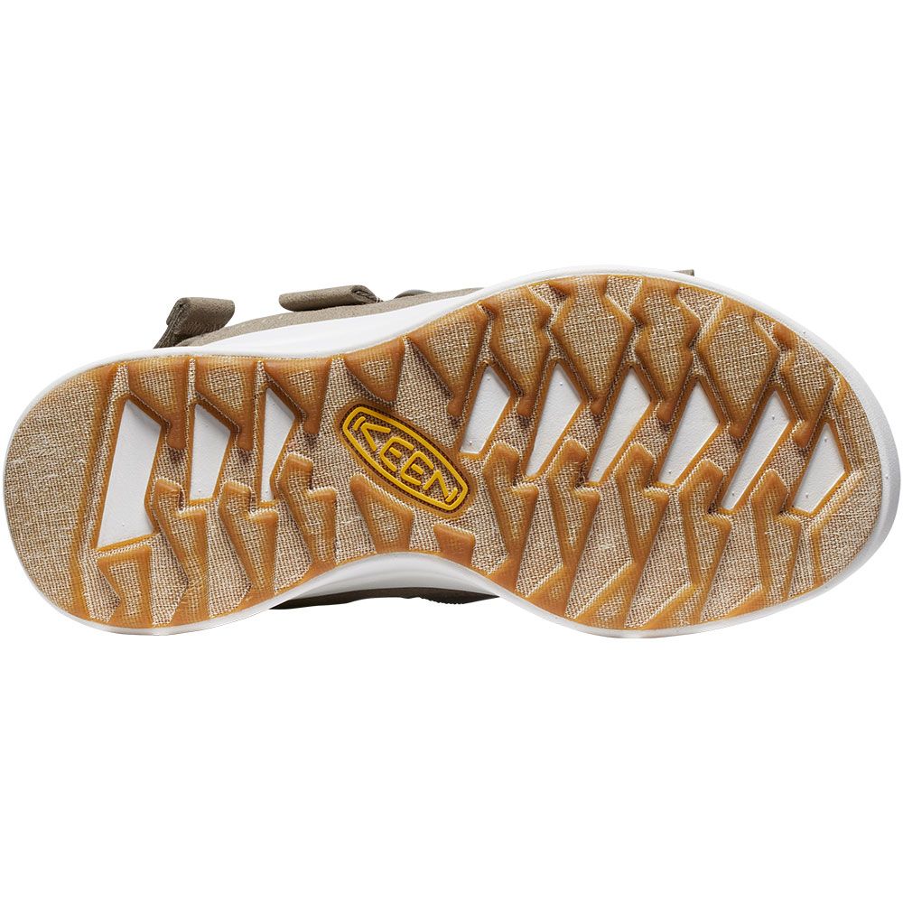 KEEN Elle Sport Backstrap Sandals - Womens Brindle Star White Sole View