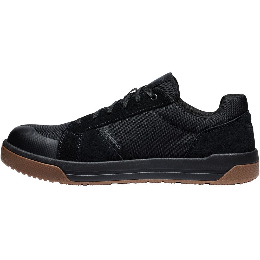 KEEN Kenton Esd Shoe Ct Composite Toe Work Shoes - Mens Black Gum Back View
