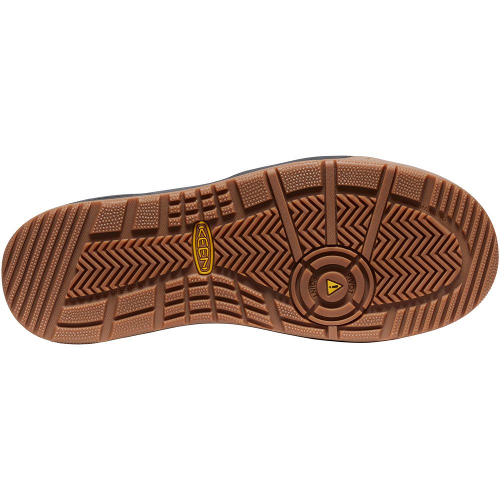 KEEN Kenton Esd Shoe Ct Composite Toe Work Shoes - Mens Black Gum Sole View