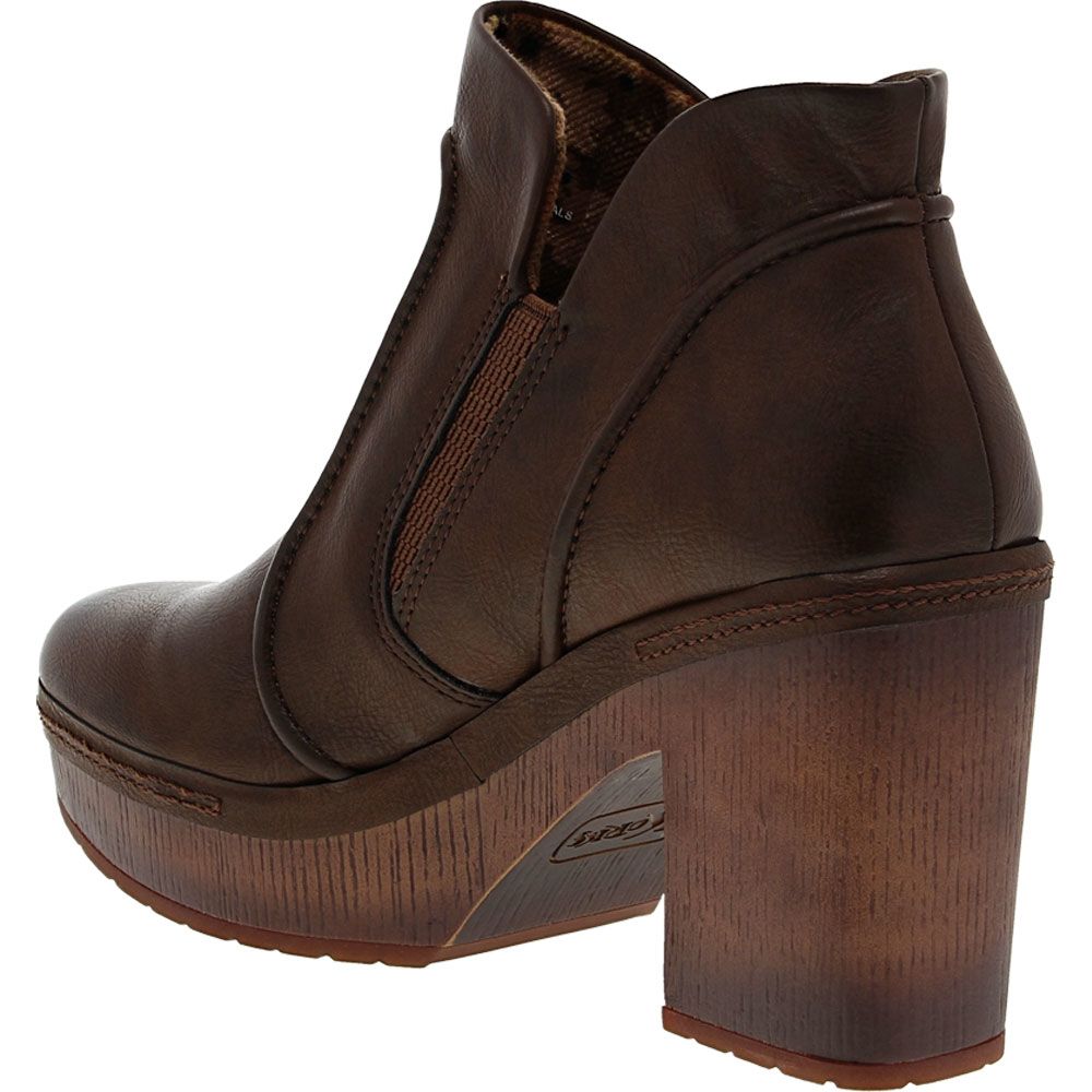 Korks Robin Casual Boots - Womens Dark Brown Back View
