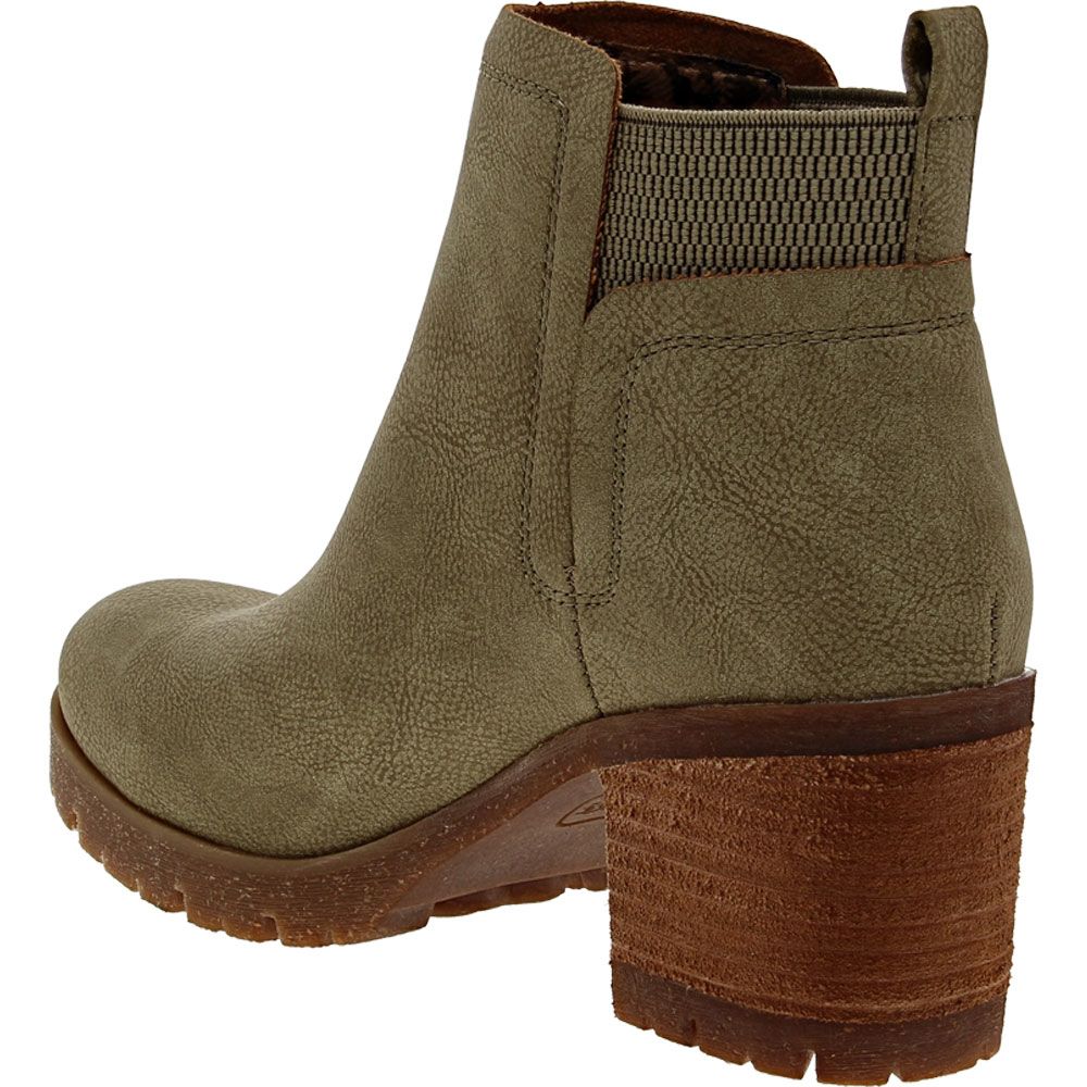 Korks Elsie Ankle Boots - Womens Green Back View
