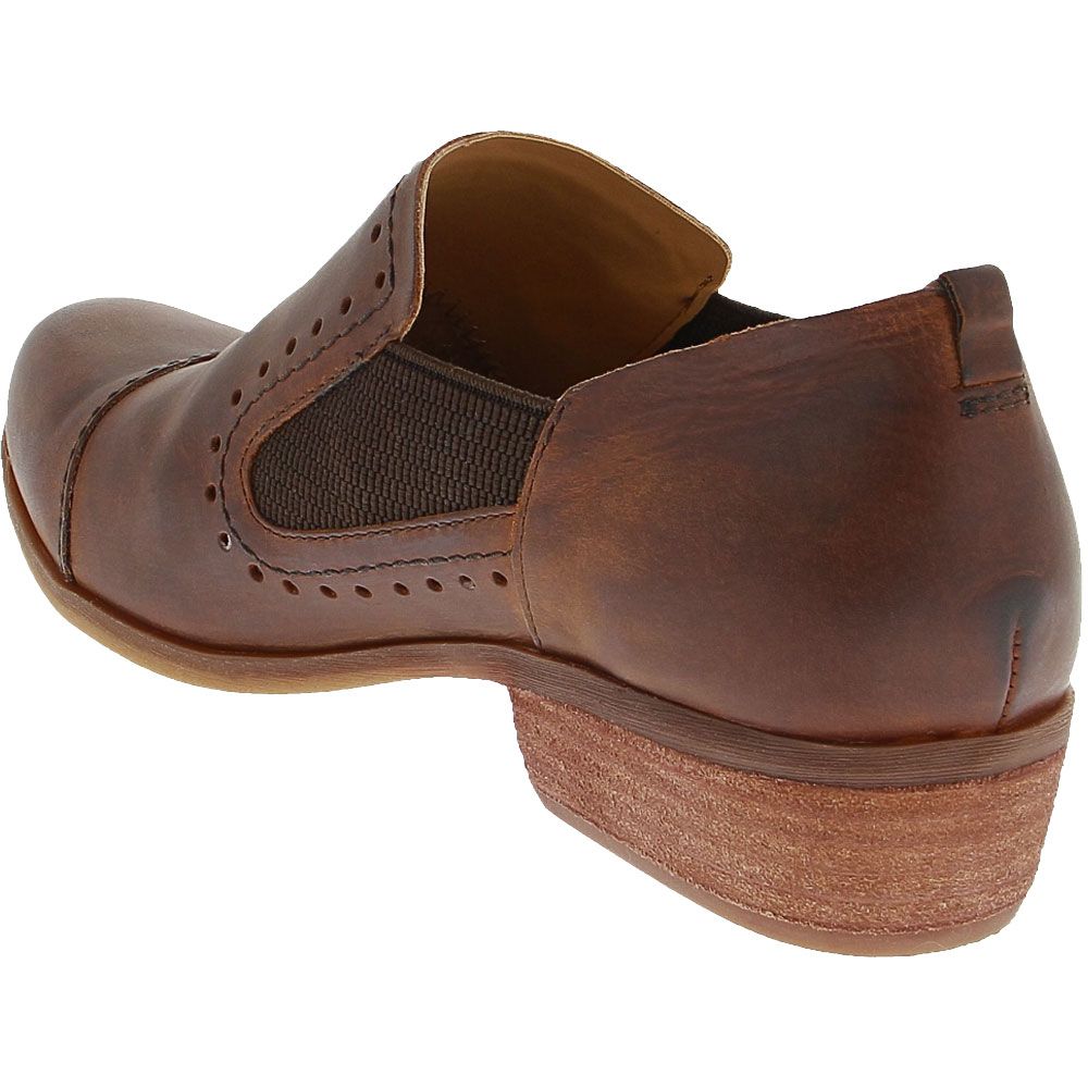 Korks Gertrude Slip on Casual Shoes - Womens Brown Back View