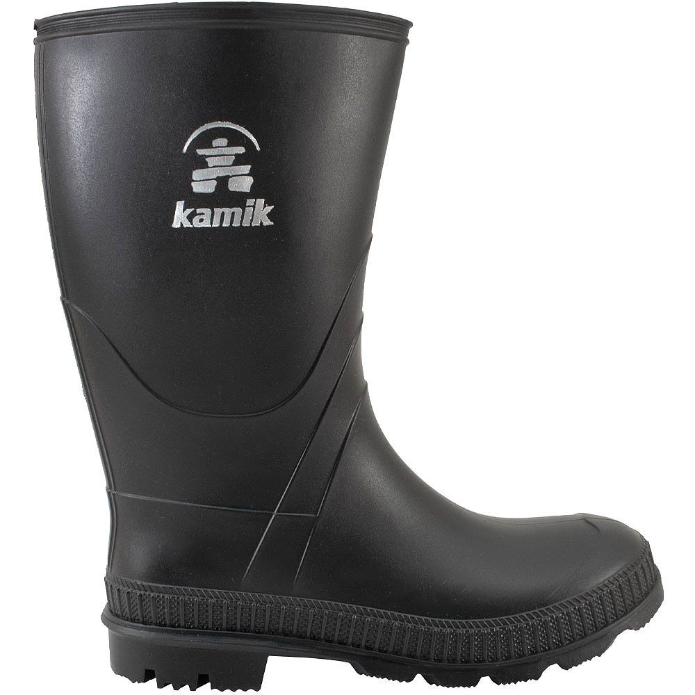 Kamik Stomp Rainboot Youth Rain Boots Black Side View