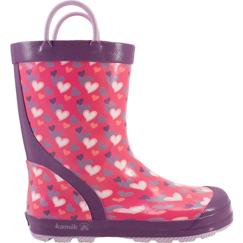 Kamik Lovely Rainboot Rain Boots - Girls Pink Side View