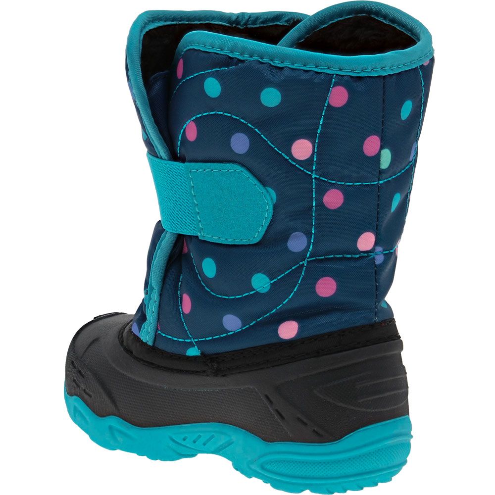 Kamik Snowbug 6 Winter Boots - Baby Toddler Teal Blue Back View