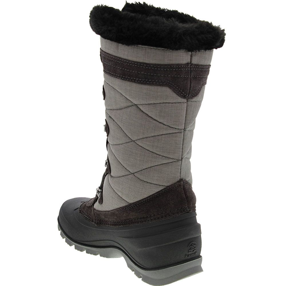 Kamik Snovalley 4 Winter Boots - Womens Charcoal Back View