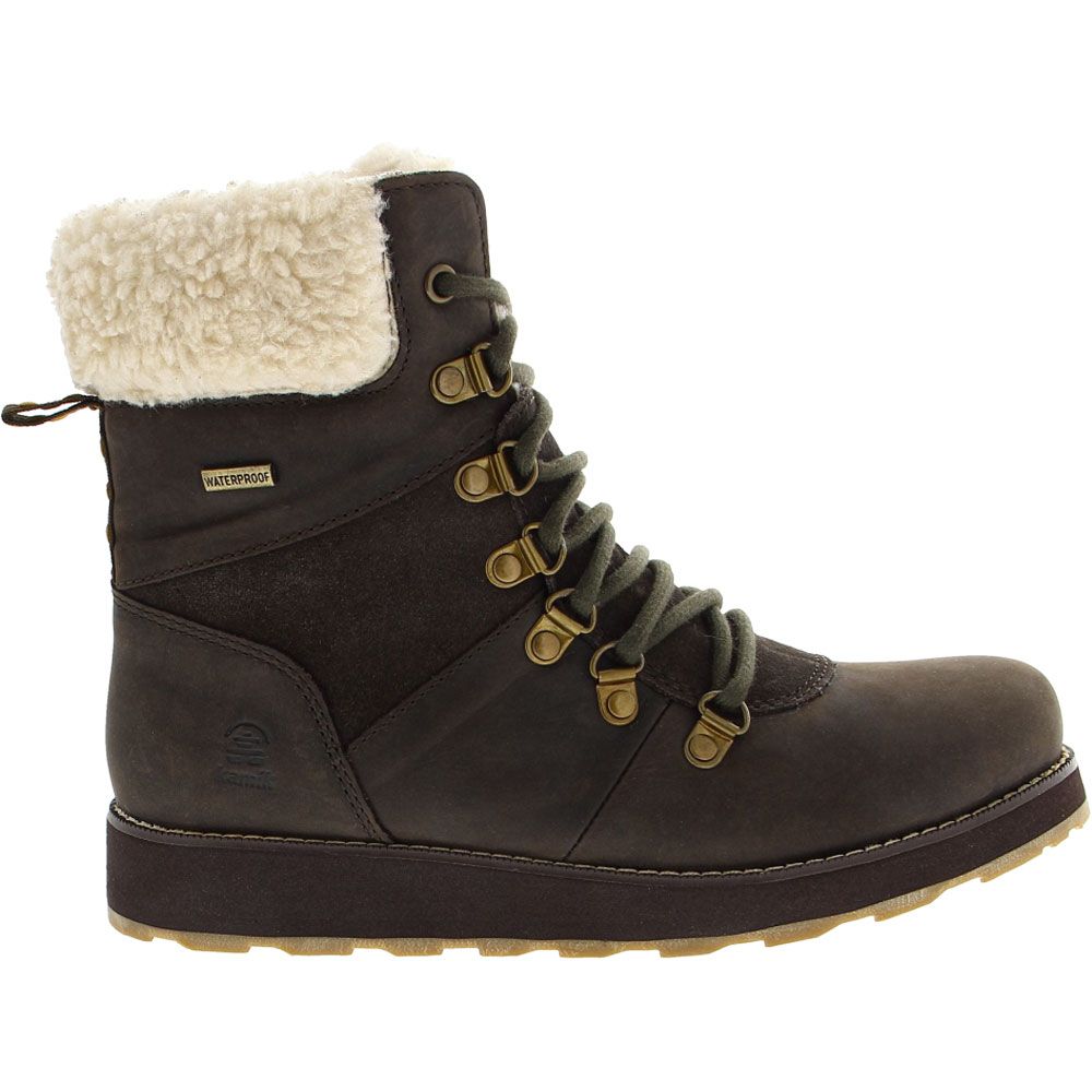 Kamik Ariel F Comfort Winter Boots - Womens Dark Brown Side View