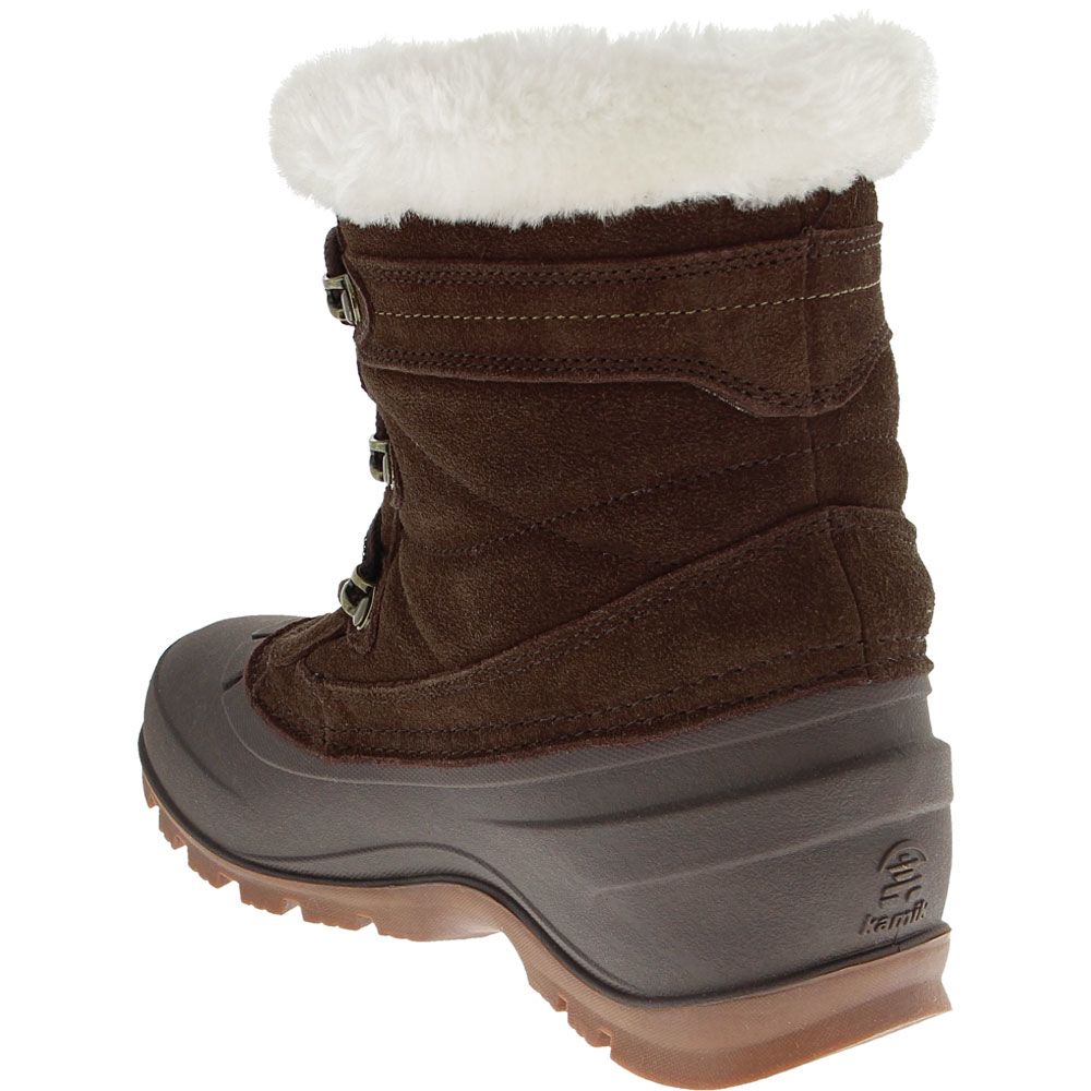 Kamik Snow Valley 5 Winter Boots - Womens Brown Back View