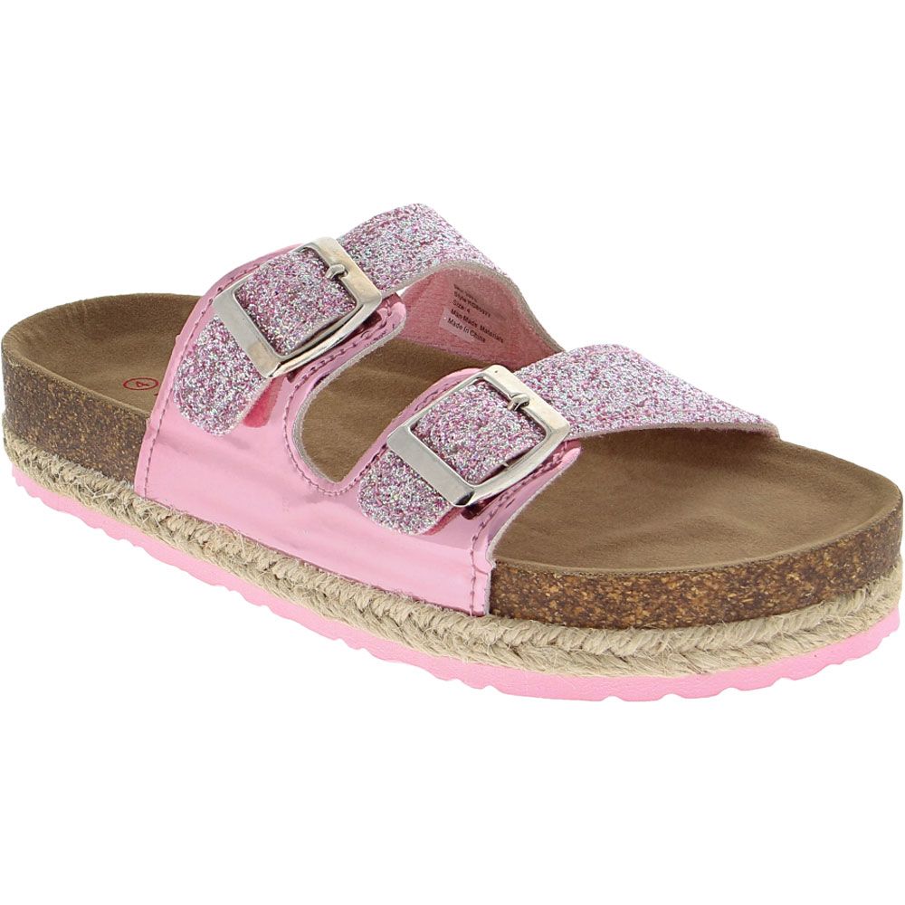 Kensie 2 Buckle Sandal Dress Sandals - Girls Pink
