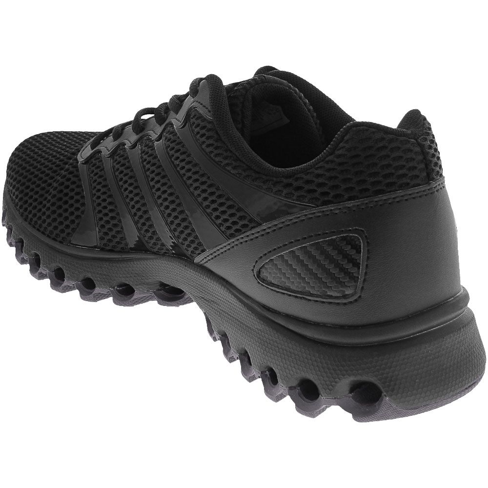 K Swiss Tubes Comfort 200 Running Shoes - Mens Black Grey Back View