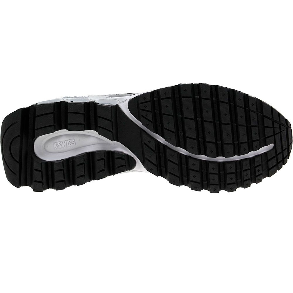 K Swiss Tubes Sport Running Shoes - Mens Black White Sole View