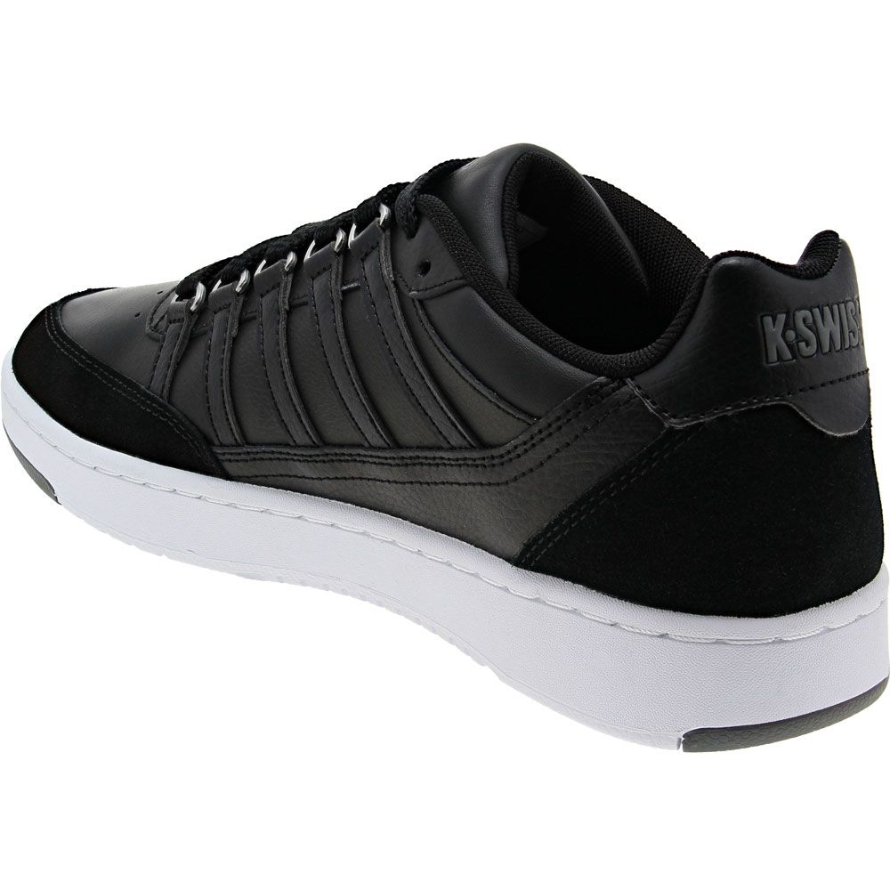 K Swiss Set Pro Lifestyle Shoes - Mens Black White Back View