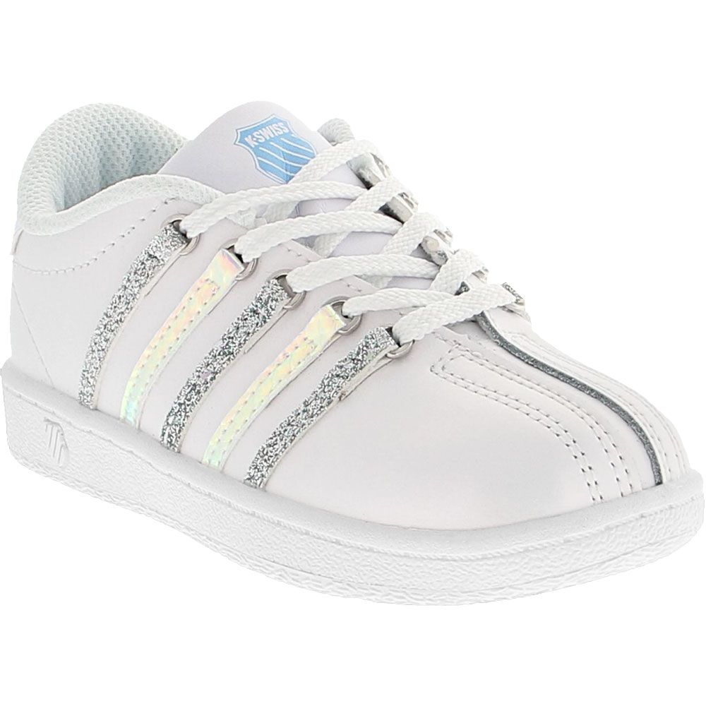 K Swiss Classic VN Mermaid Toddler Athletic Shoes White Sparkling Mermaid
