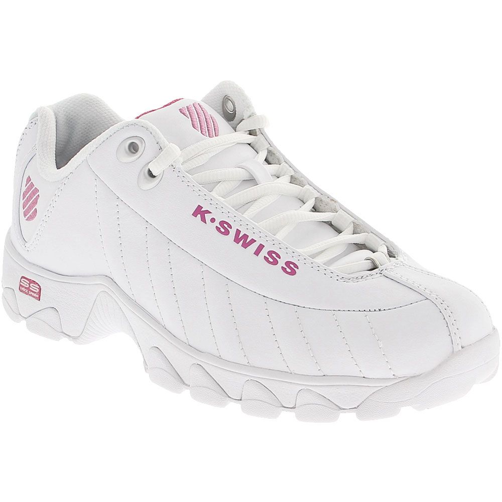 K Swiss St329 Cmf Training Shoes - Womens White Shocking Pink