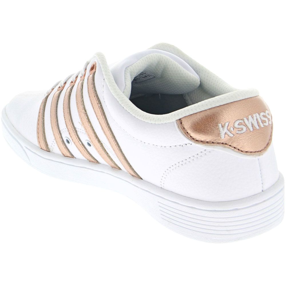 K Swiss Court Pro 2 Cmf Lifestyle Shoes - Womens White Peach Gold Back View