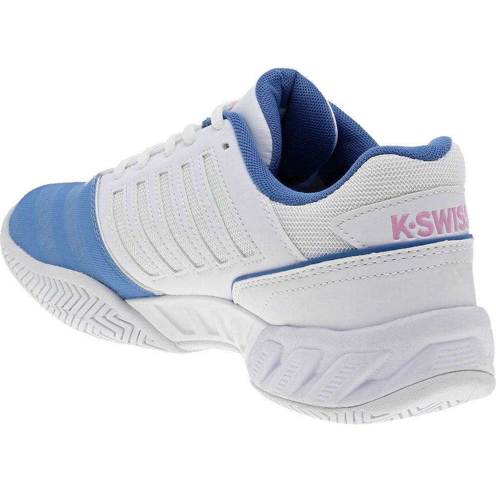 K Swiss Bigshot Light 4 Tennis Shoes - Womens Blue White Pink Back View