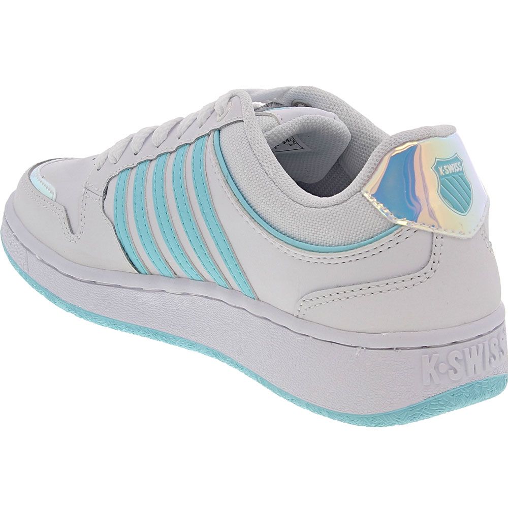 K Swiss City Court Lifestyle Shoes - Womens White Blue Back View