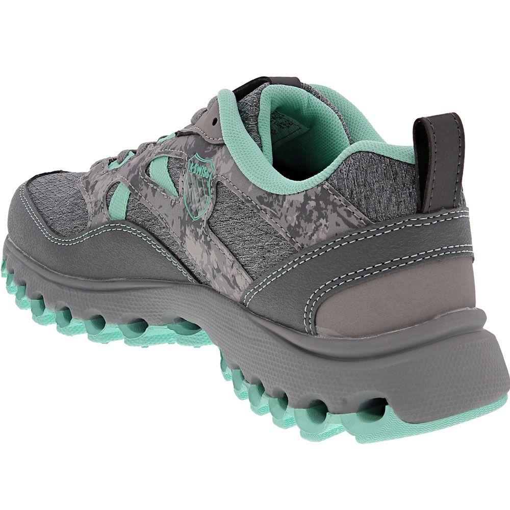 K Swiss Tubes Trail 200 Trail Running Shoes - Womens Grey Blue Back View