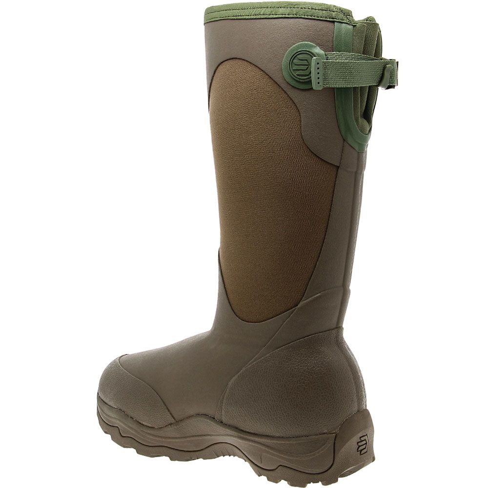 Lacrosse Alpha Agility Winter Boots - Womens Brown Green Back View