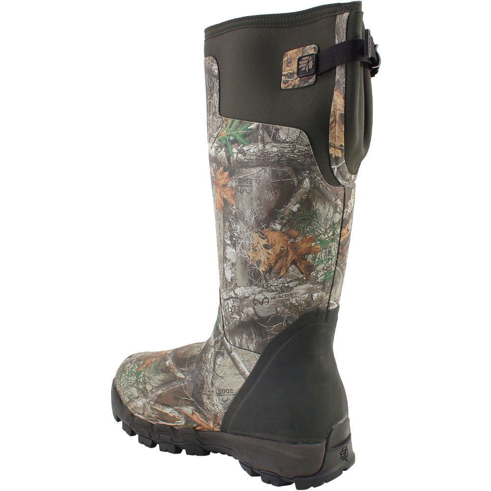 Lacrosse Alpha Burly Pro 1600gm Winter Boots - Mens Realtree Edge Camouflage Back View