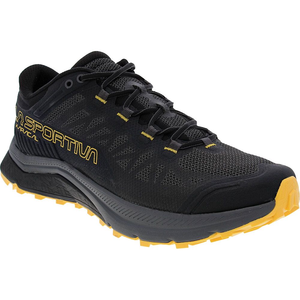 La Sportiva Karacal Mens Trail Running Shoe Black Yellow
