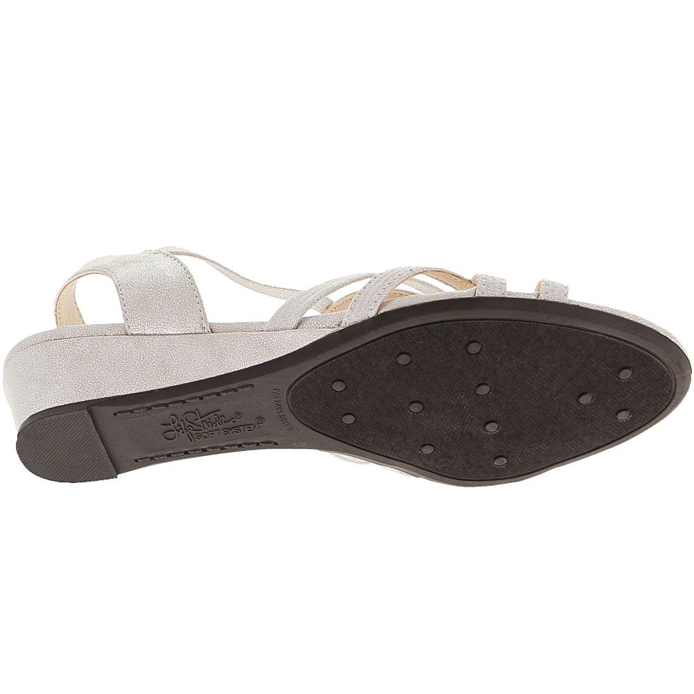 Life Stride Yaya Sandals - Womens Silver Sole View