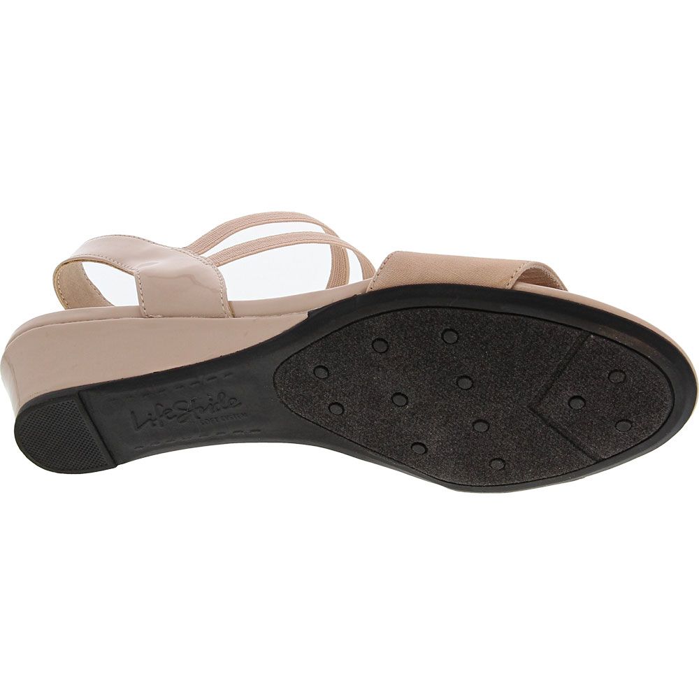 Life Stride Yolo Sandals - Womens Taupe Sole View