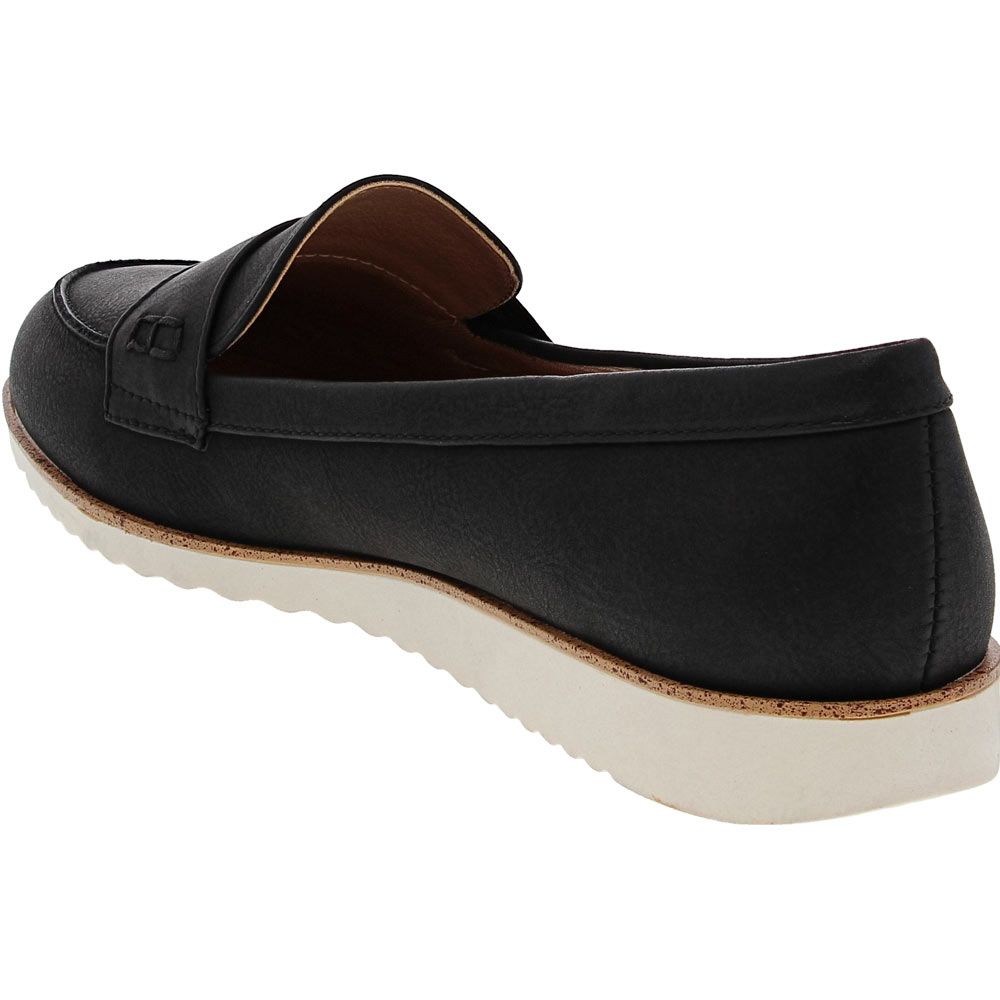 Life Stride Zee Casual Dress Shoes - Womens Black White Back View