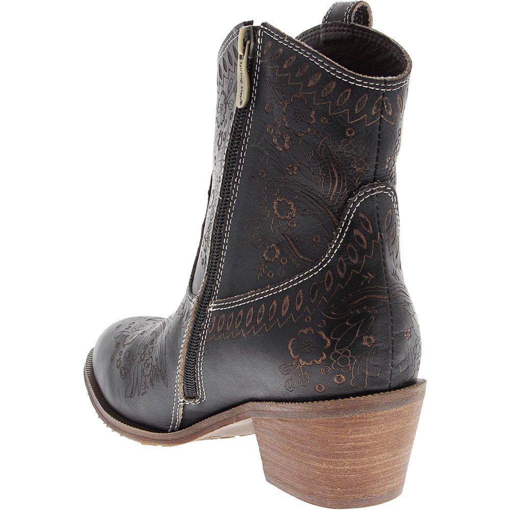 L'Artiste Galop Casual Boots - Womens Black Back View