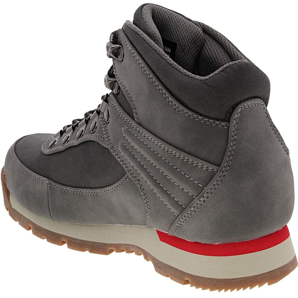 Lugz Camp Hiking Boots - Mens Charcoal Cream Back View