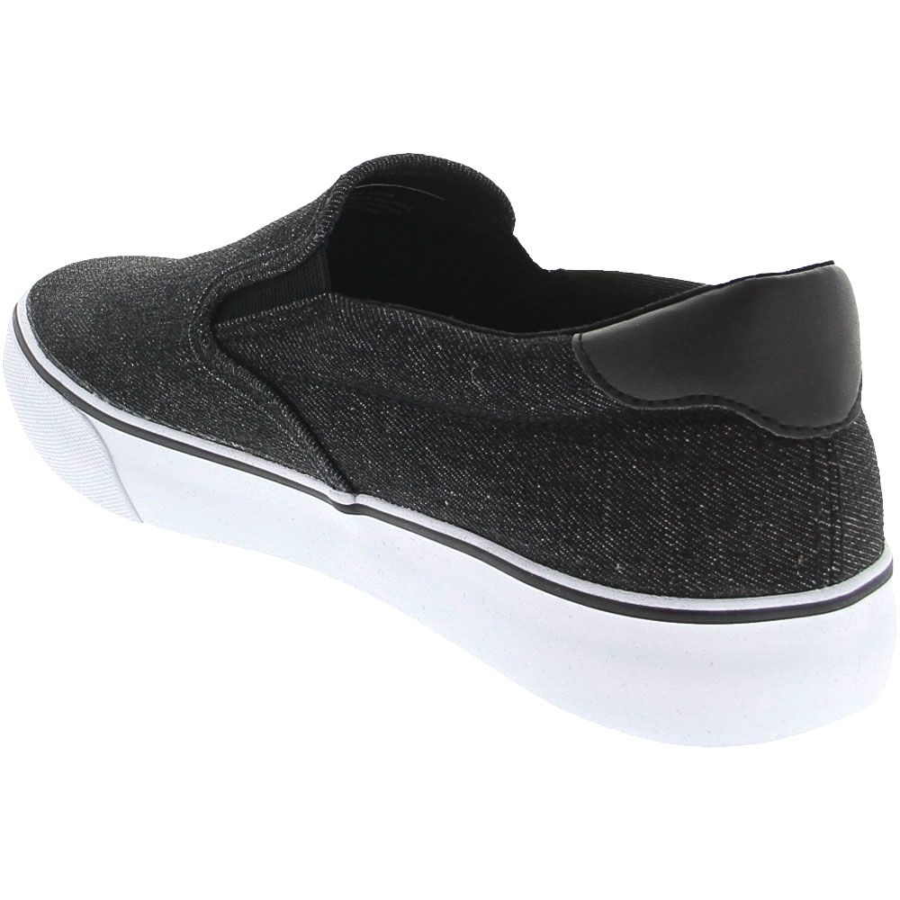 Lugz Clipper Lifestyle Shoes - Mens Black White Back View