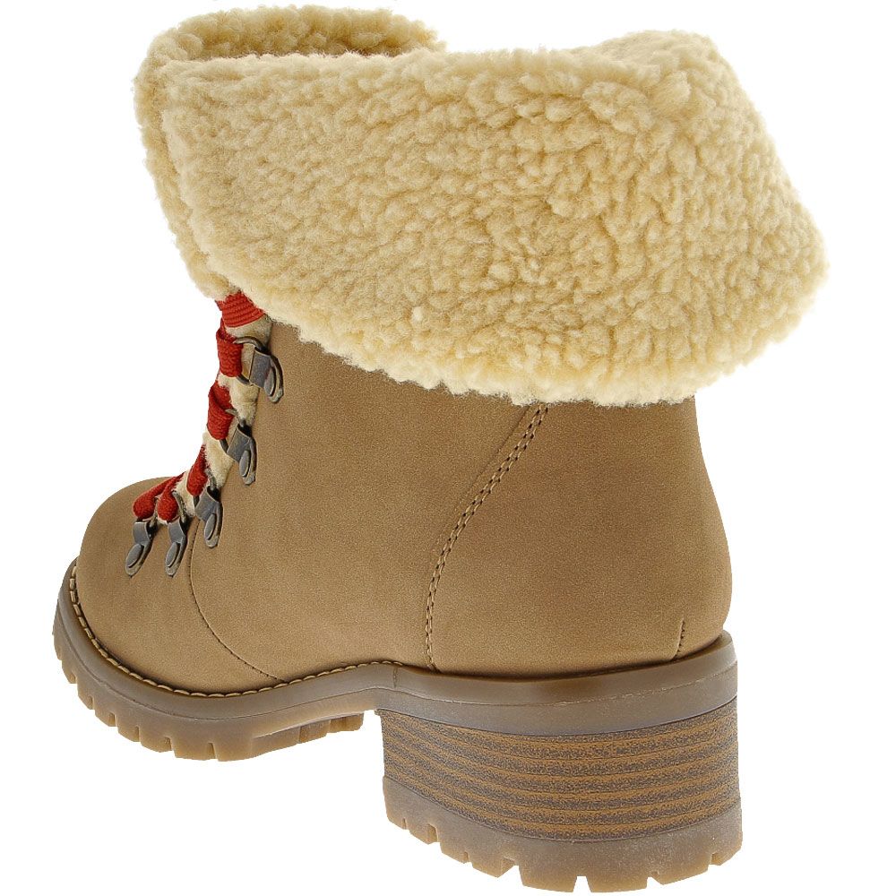 Lugz Adore Fur Casual Boots - Womens Roasted Cashew Natural Gum Back View