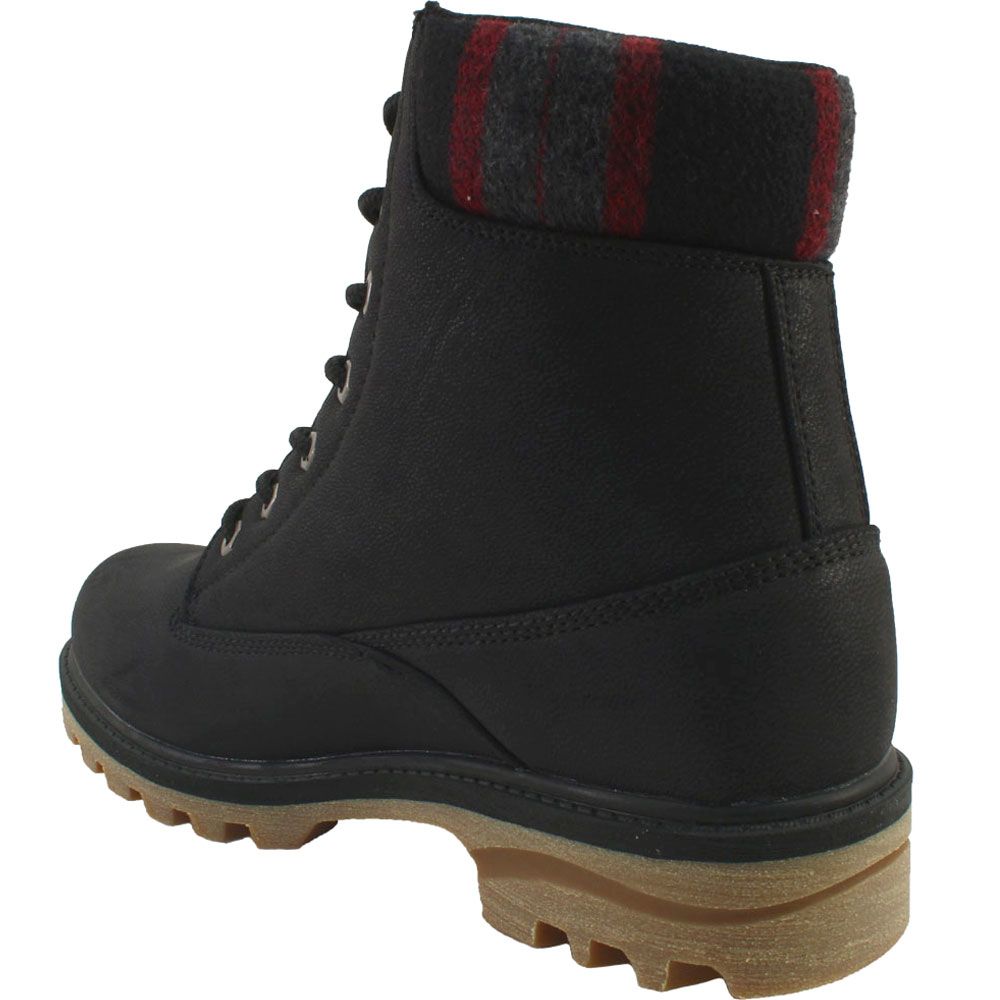 Lugz Empire Casual Boots - Womens Black Red Multi Gum Back View