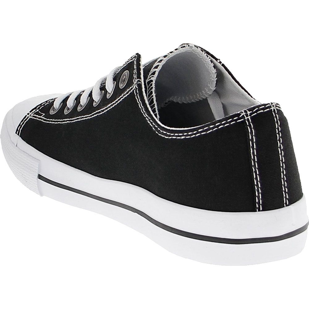 Lugz Stagger Lo Oxford Womens Sneakers Black White Back View