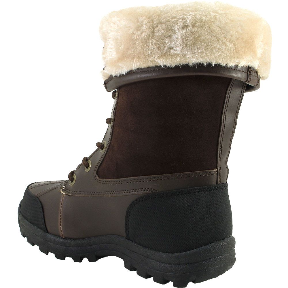 Lugz Tambora Wr Winter Boots - Womens Red Brown Black Cream Back View