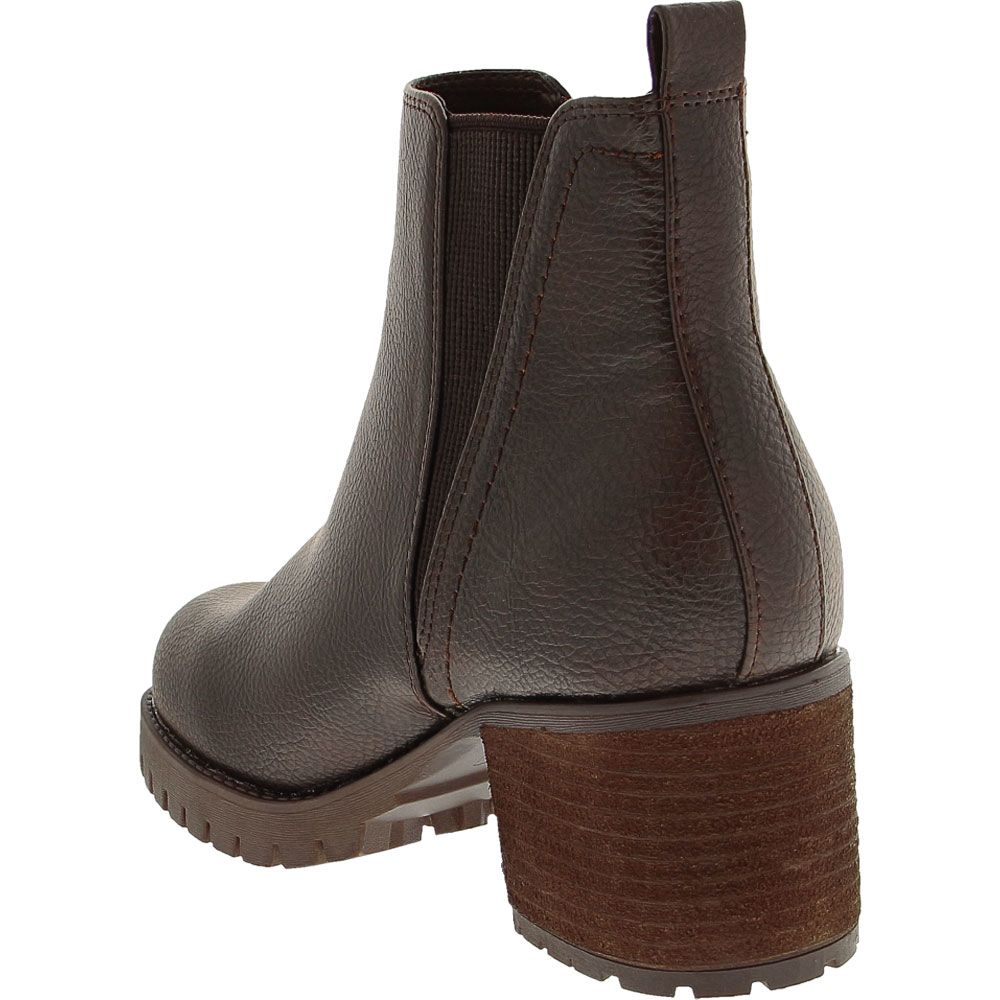 Mia Jody Ankle Boots - Womens Chocolate Back View