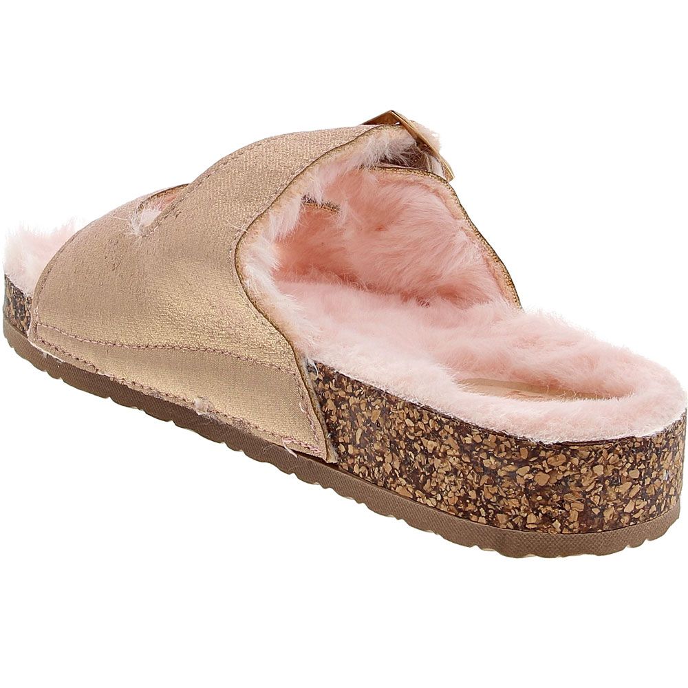 Mia Rozy Sandals - Girls Rose Gold Back View