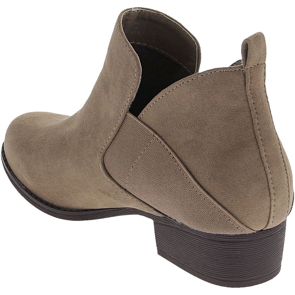 Mia Lourie Ankle Boots - Womens Taupe Back View