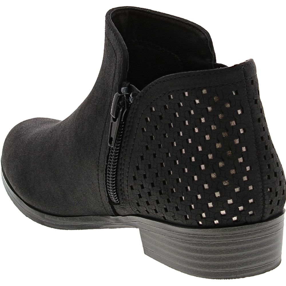 Mia Kids Darlette Girls Ankle Boots Black Back View