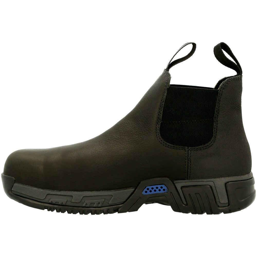 Michelin Hydroedge MIC0008 Mens Alloy Toe Work Boots Black Back View